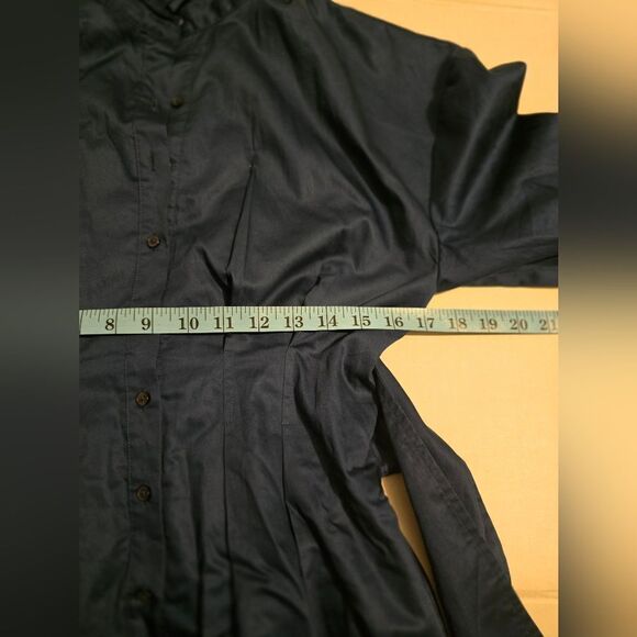 Intermix Fleur Tie-waist Shirt Mini Dress In Blue Size 6 - Picture 10 of 13